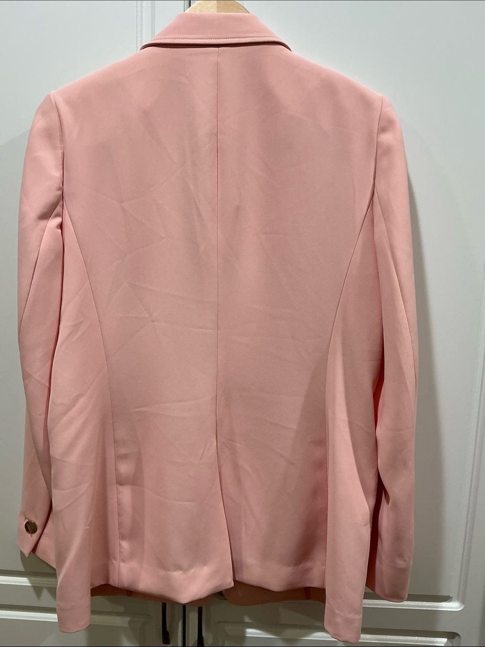Women's Classic Blazer Jacket in Light Pink - Picture 3 of 3
